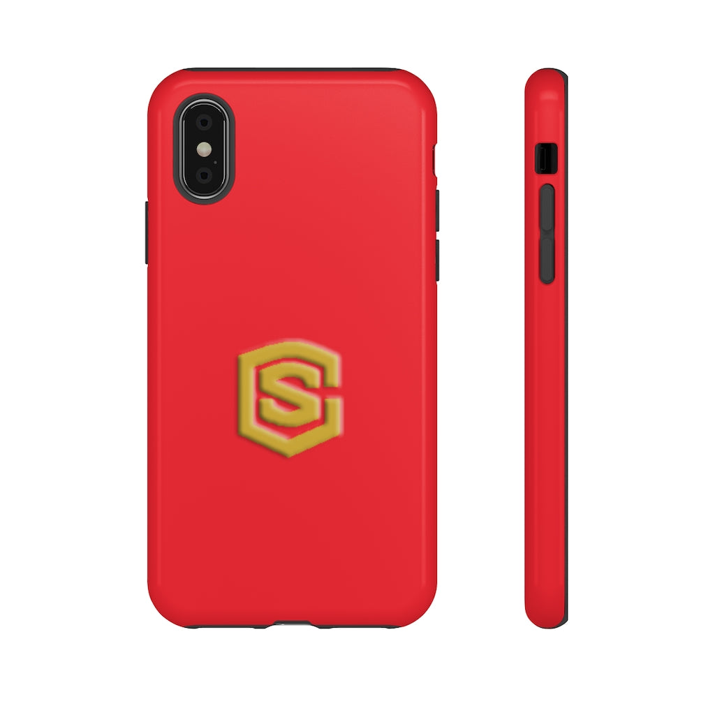 Red Tough Cases Gold Logo