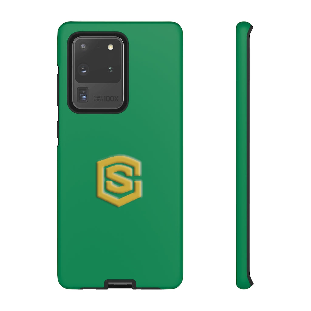 Green Tough Cases Gold Logo