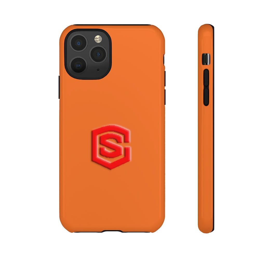 Orange Tough Cases Red Logo