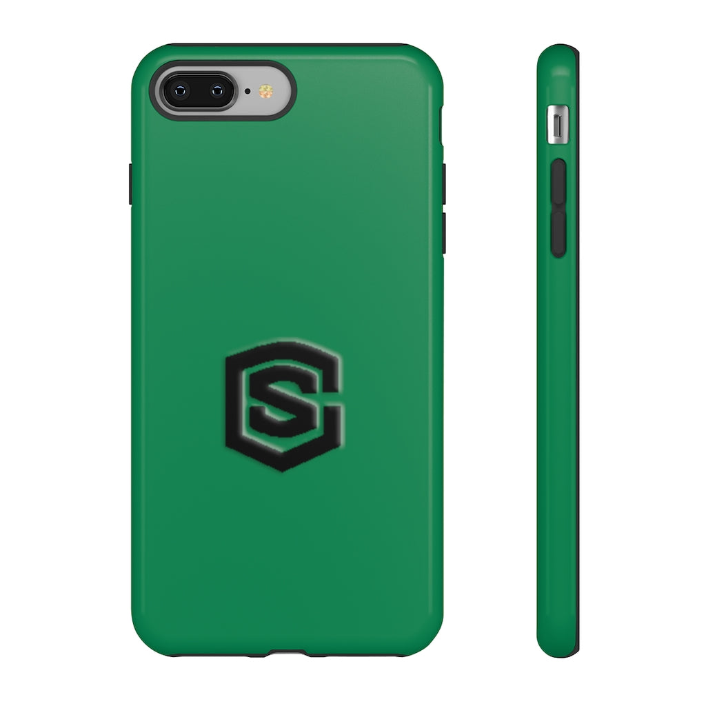 Green Tough Cases Black Logo