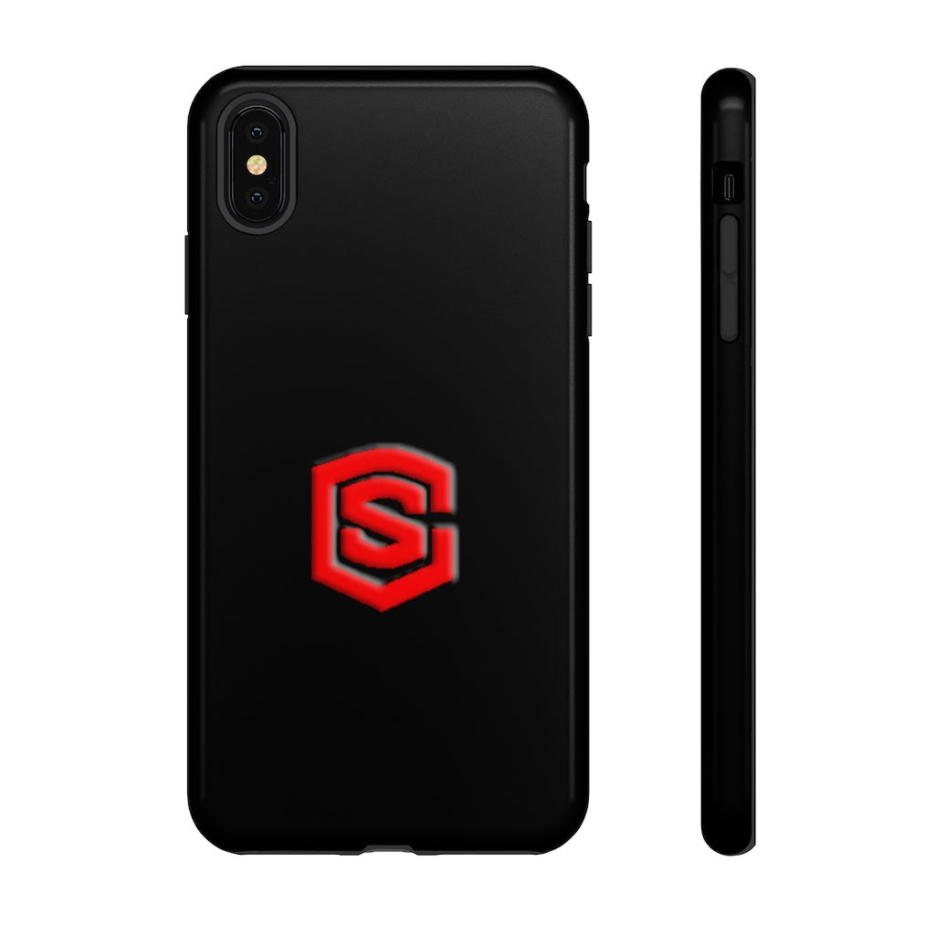 Black Tough Cases Red Logo