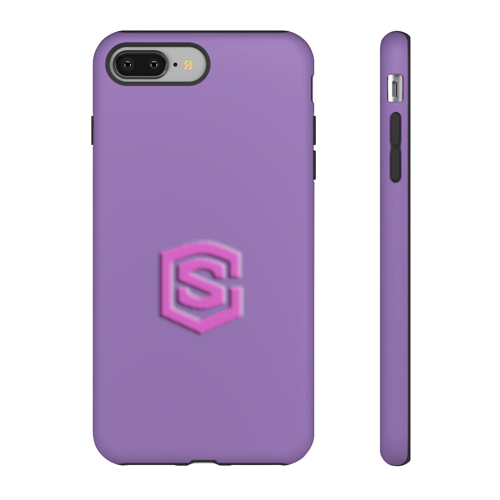 Light Purple Tough Cases Pink Logo