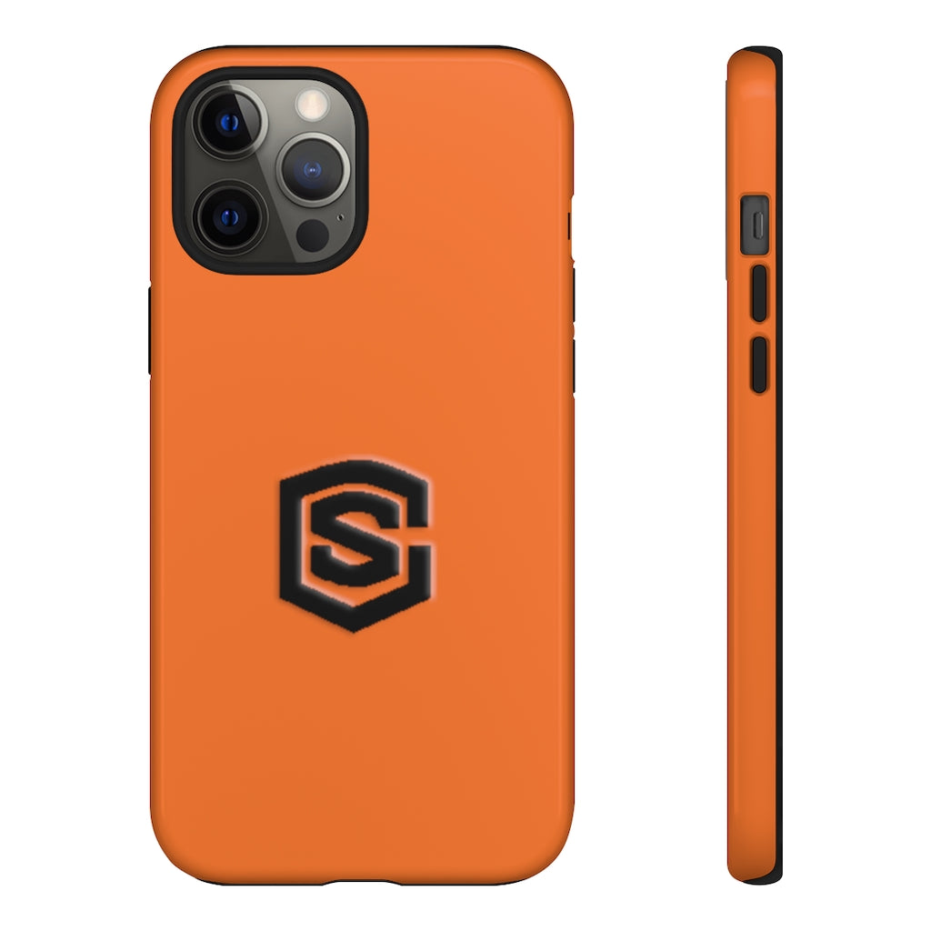 Orange Tough Cases Black Logo