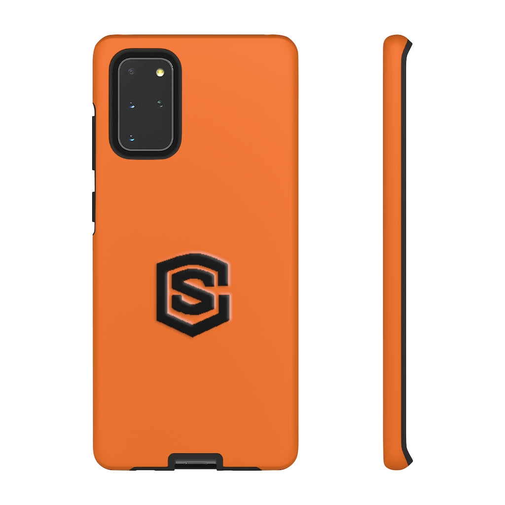 Orange Tough Cases Black Logo