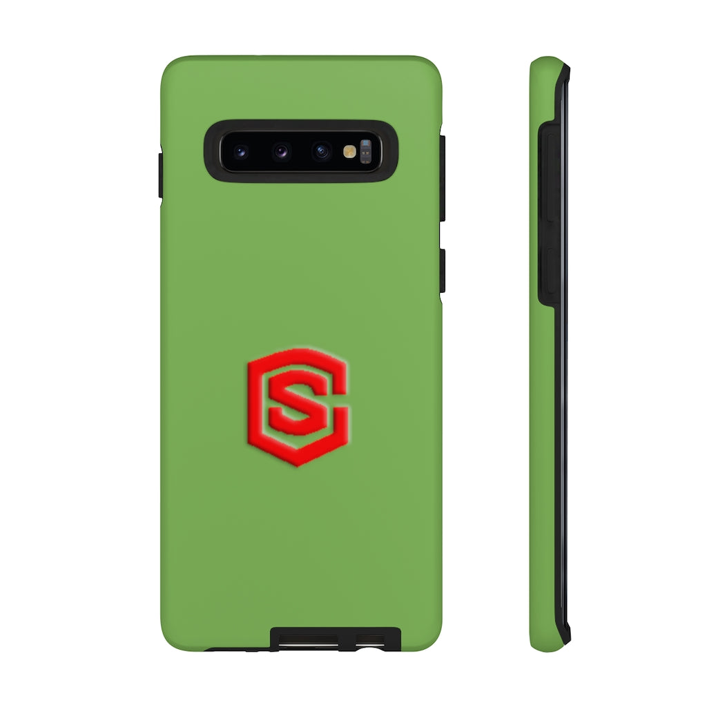 Green Tough Cases Red Logo