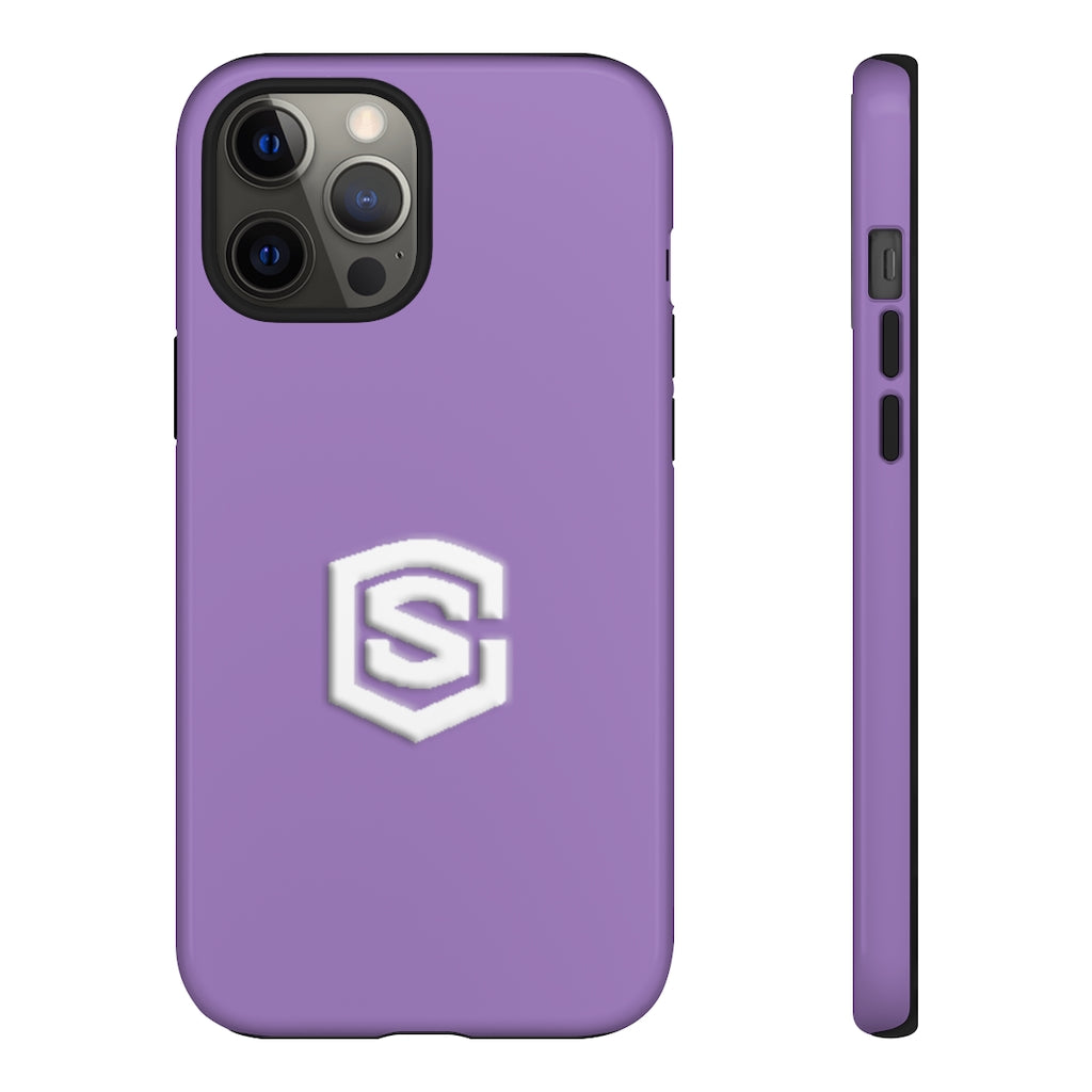 Purple Tough Cases White Logo