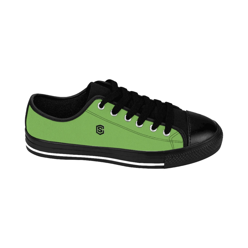 green Men's Sneakers - black logo