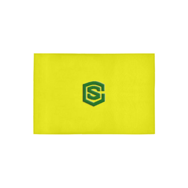 Yellow Doormat 24" x 16" (Sponge Material) with Green Logo Doormat 24" x 16" (Sponge Material)