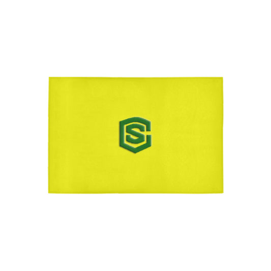 Yellow Doormat 24" x 16" (Sponge Material) with Green Logo Doormat 24" x 16" (Sponge Material)