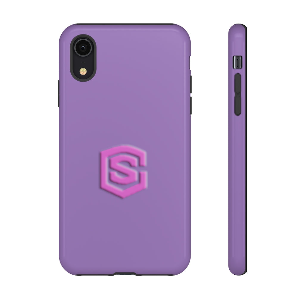 Light Purple Tough Cases Pink Logo