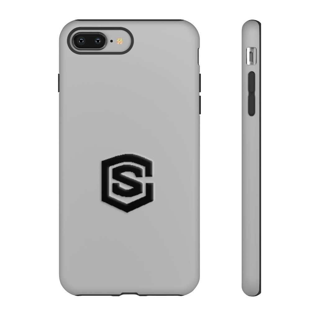 Silver Tough Cases Black Logo