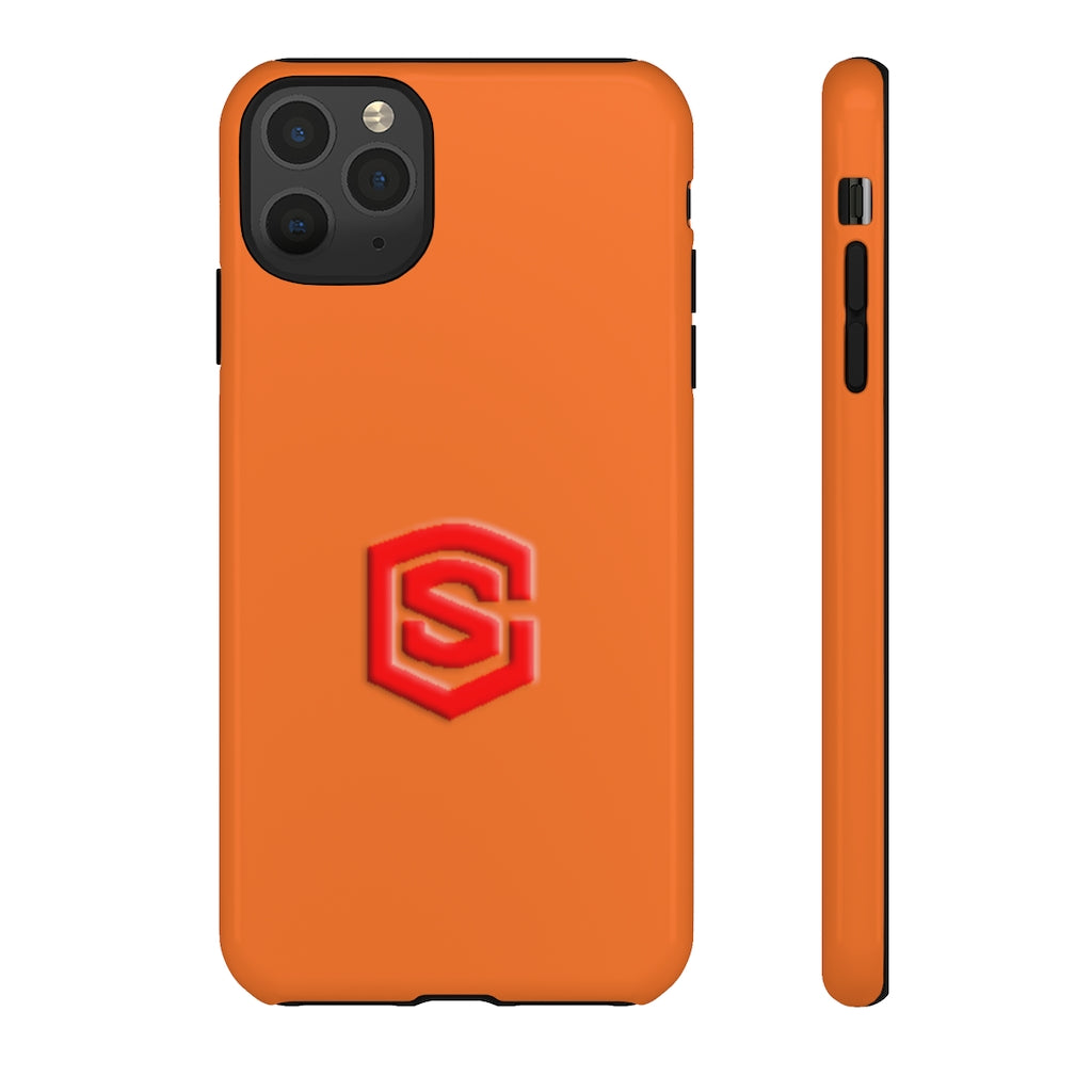 Orange Tough Cases Red Logo