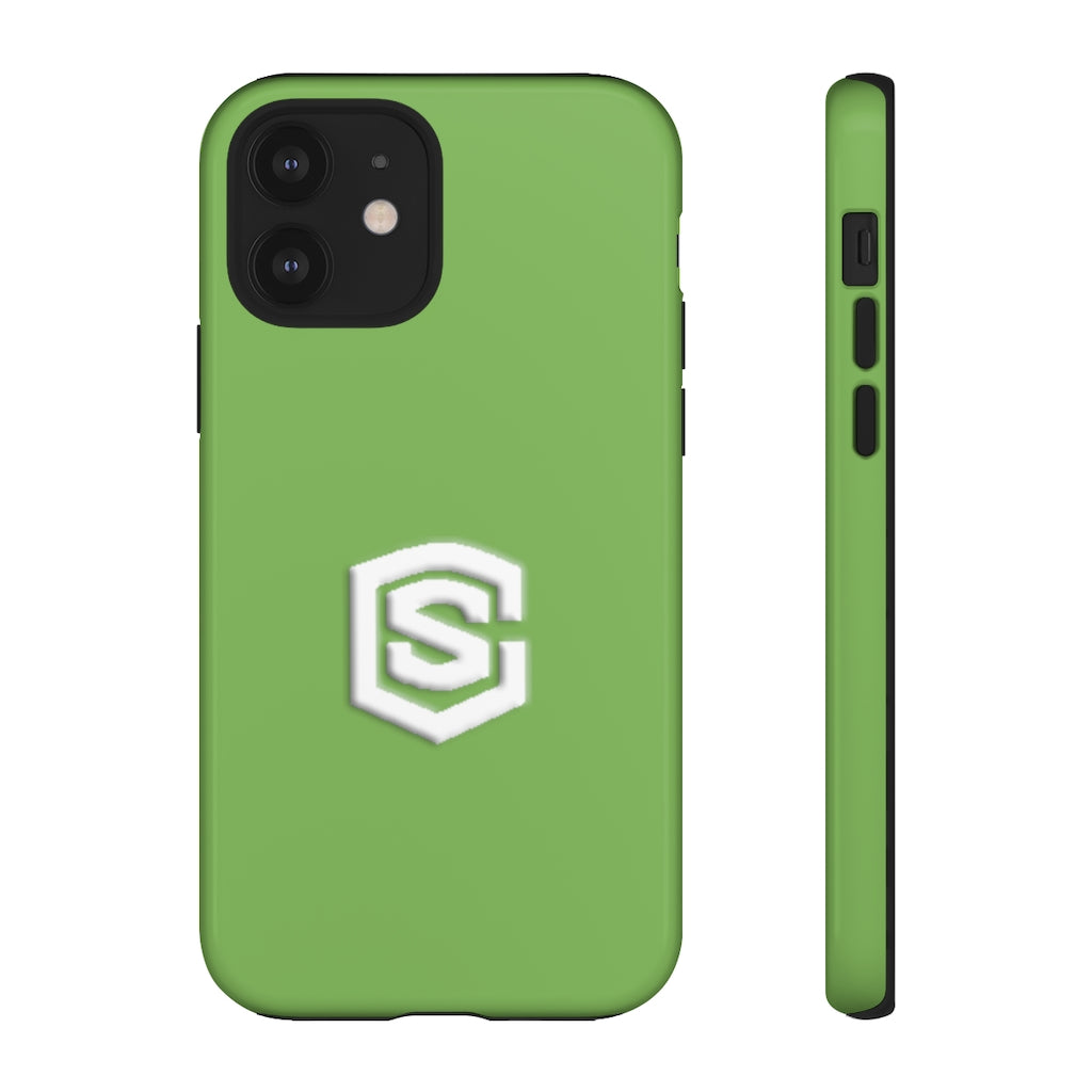 Green Tough Cases White Logo