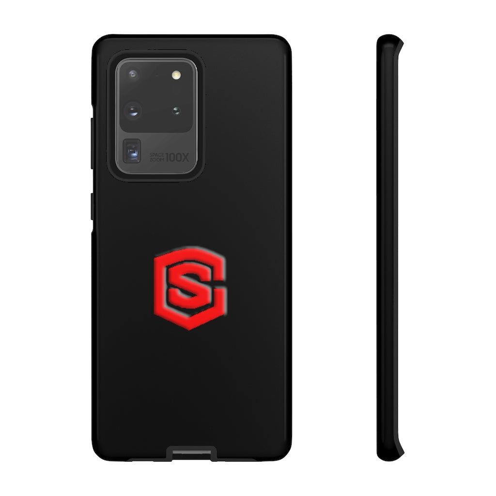 Black Tough Cases Red Logo
