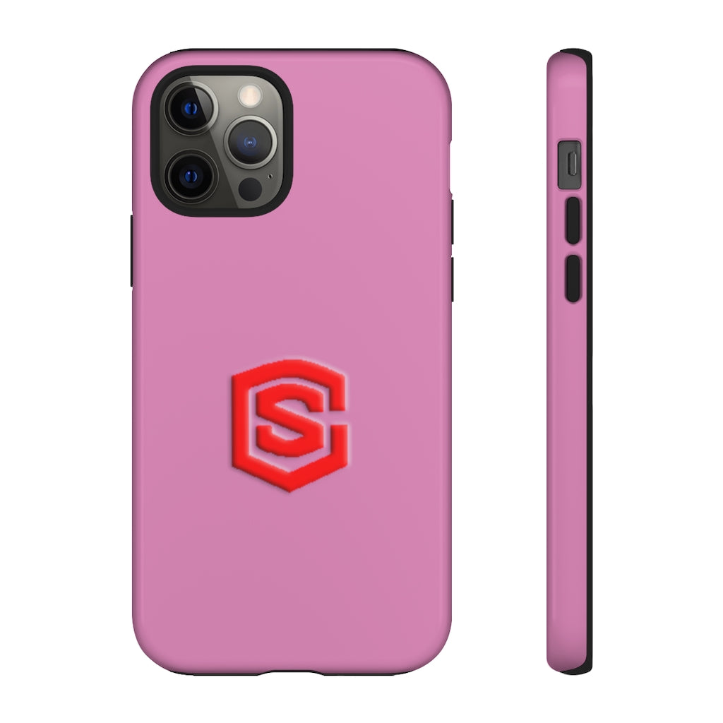 Pink Tough Cases Red Logo
