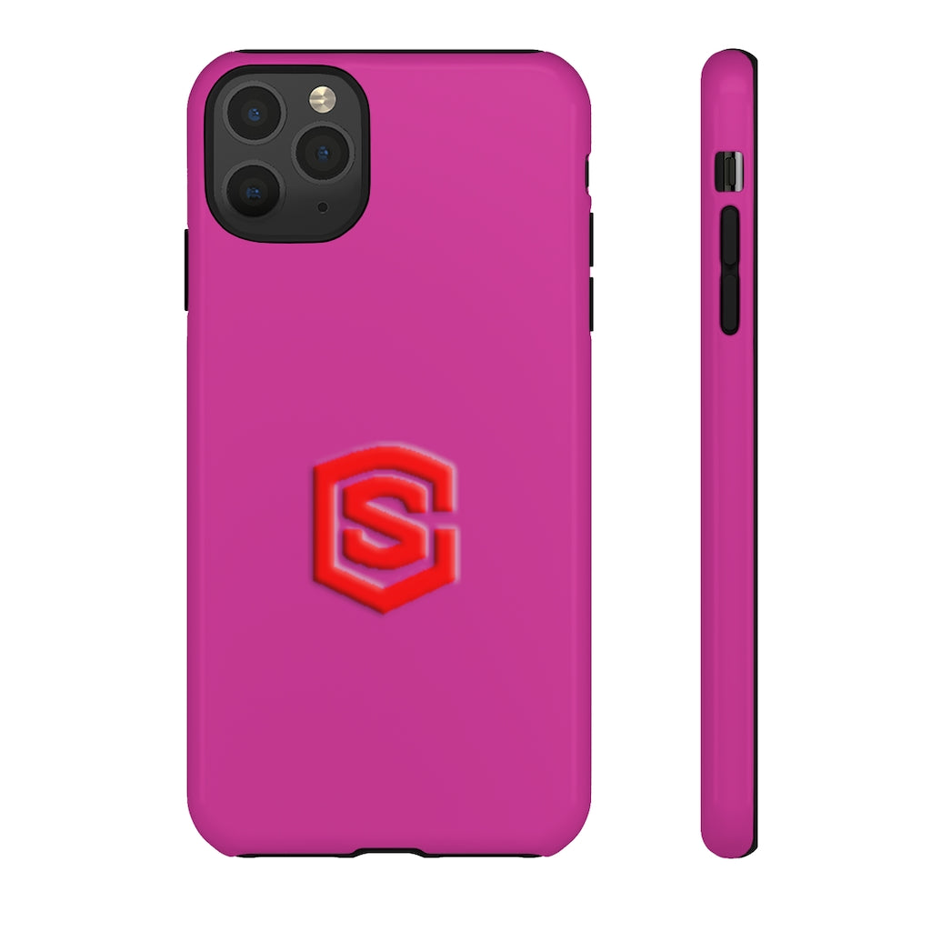 Pink Tough Cases Red Logo