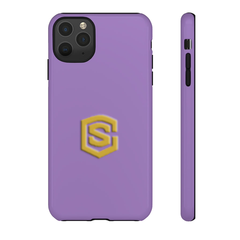 Purple Tough Cases Gold Logo