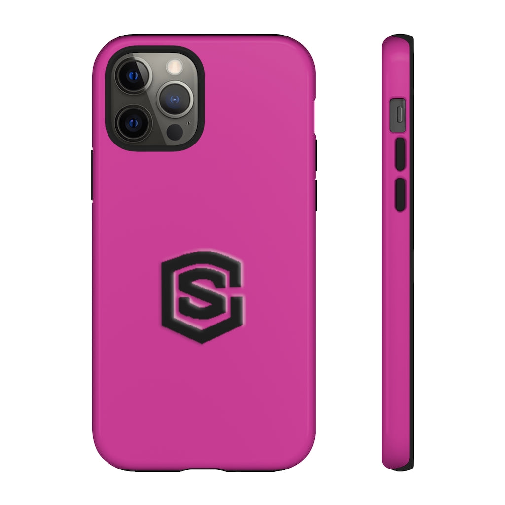 Purple Tough Cases Black Logo