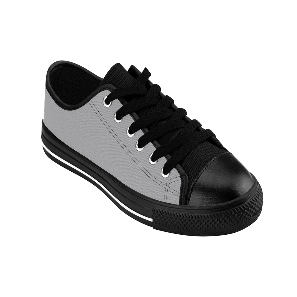 grey Women's Sneakers White logo