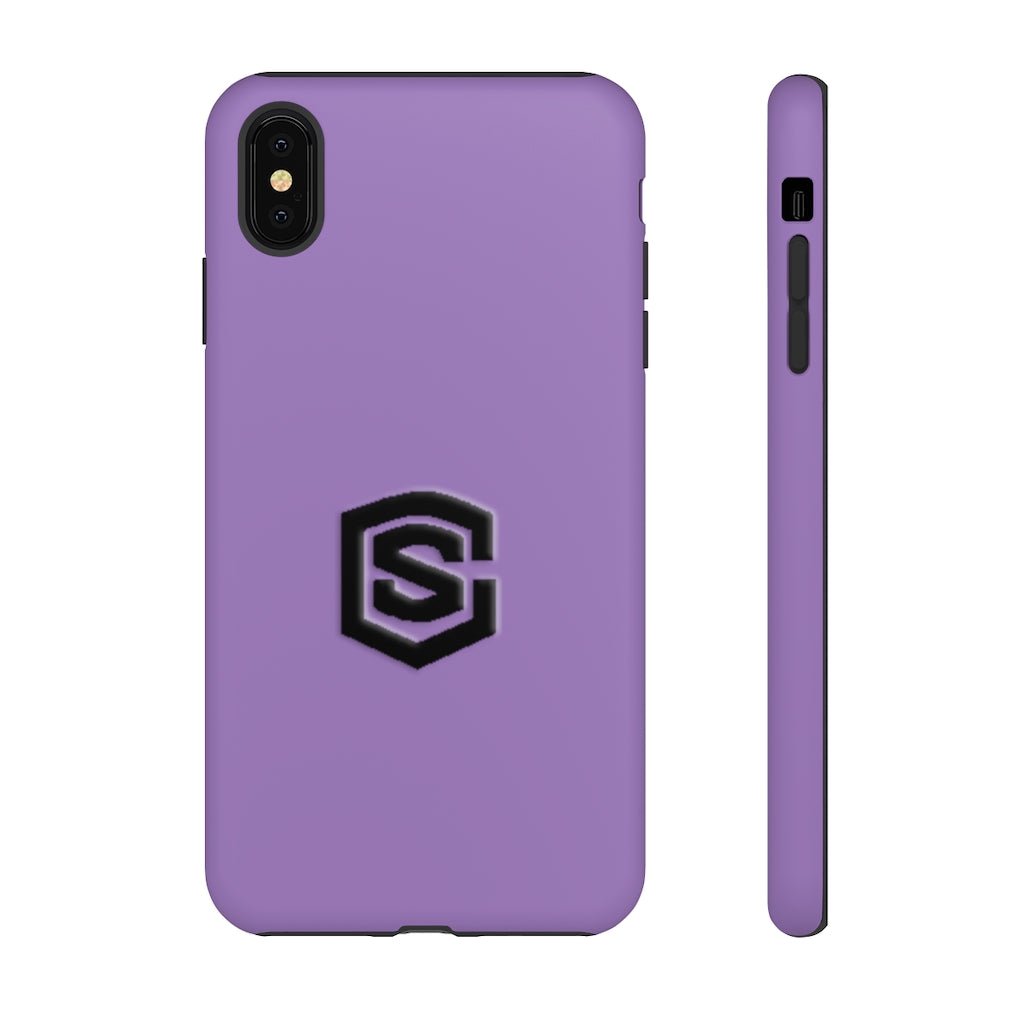 Purple Tough Cases Black Logo