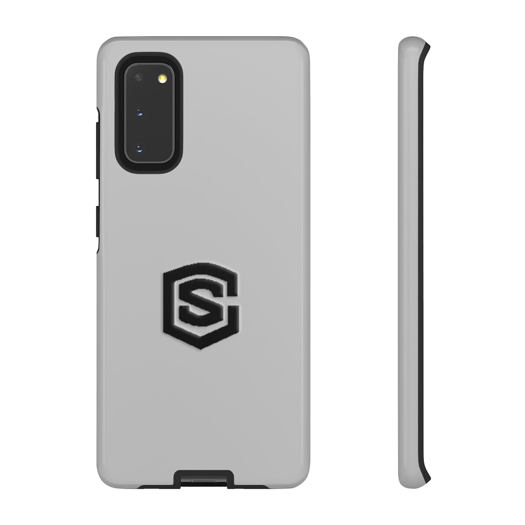 Silver Tough Cases Black Logo