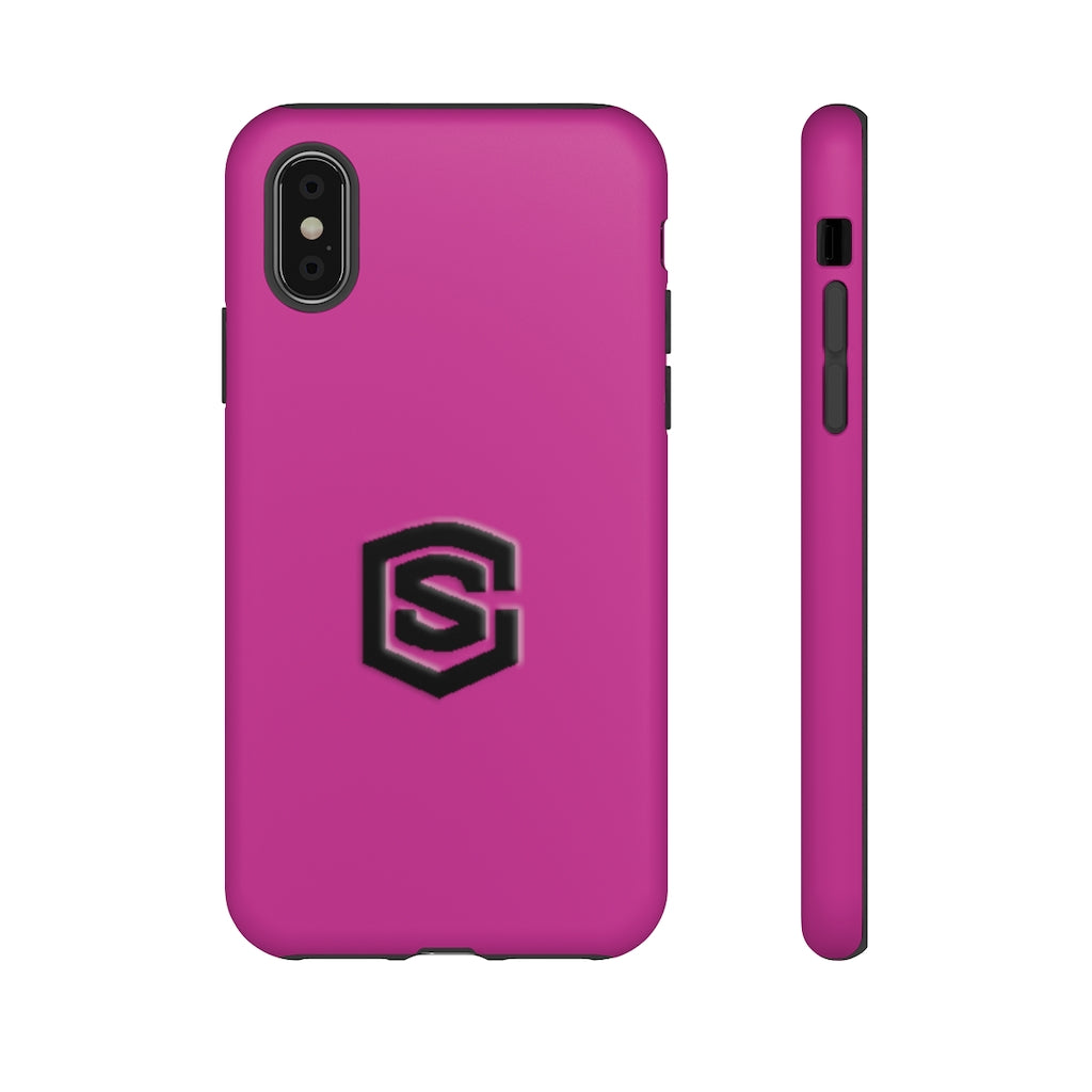 Purple Tough Cases Black Logo