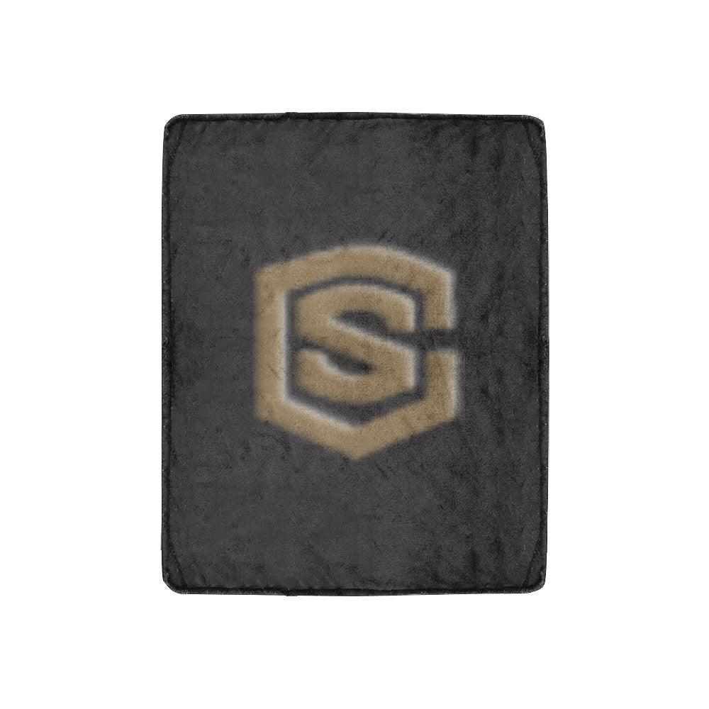 Black Ultra-Soft Micro Fleece Blanket Brown Logo Ultra-Soft Micro Fleece Blanket 30"x40"