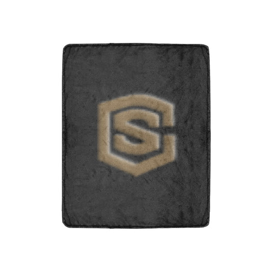 Black Ultra-Soft Micro Fleece Blanket Brown Logo Ultra-Soft Micro Fleece Blanket 30"x40"