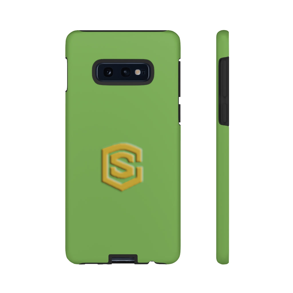 Light Green Tough Cases Gold Logo