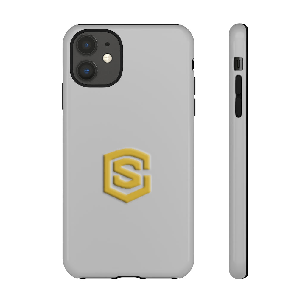 Silver Tough Cases Gold Logo