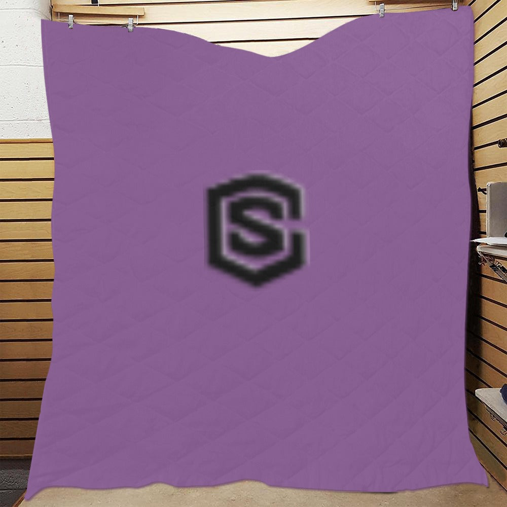 BLUE CUSTOM QUILT BLACK LOGO Custom Quilt  70" x 80"