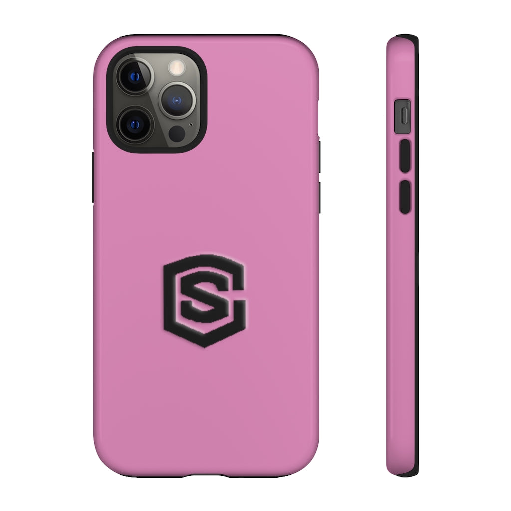 Pink Tough Cases Black Logo