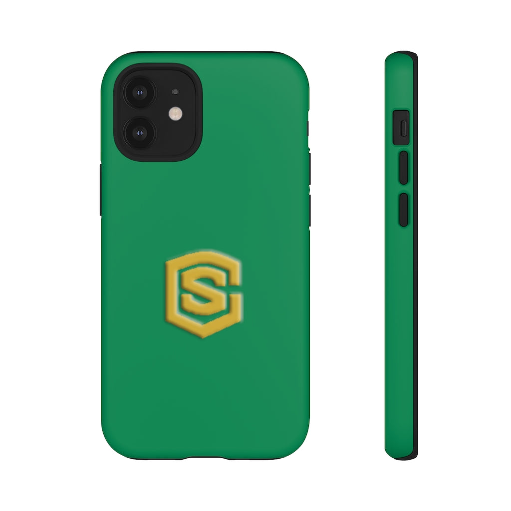 Green Tough Cases Gold Logo