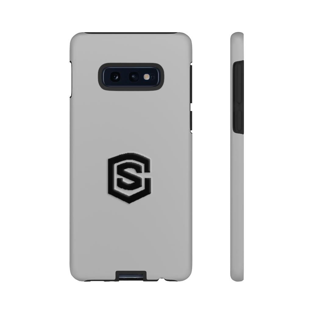 Silver Tough Cases Black Logo