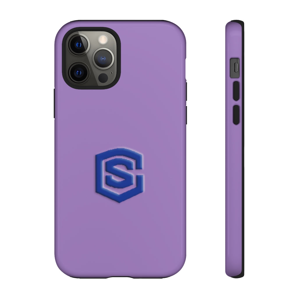 Purple Tough Cases Blue Logo