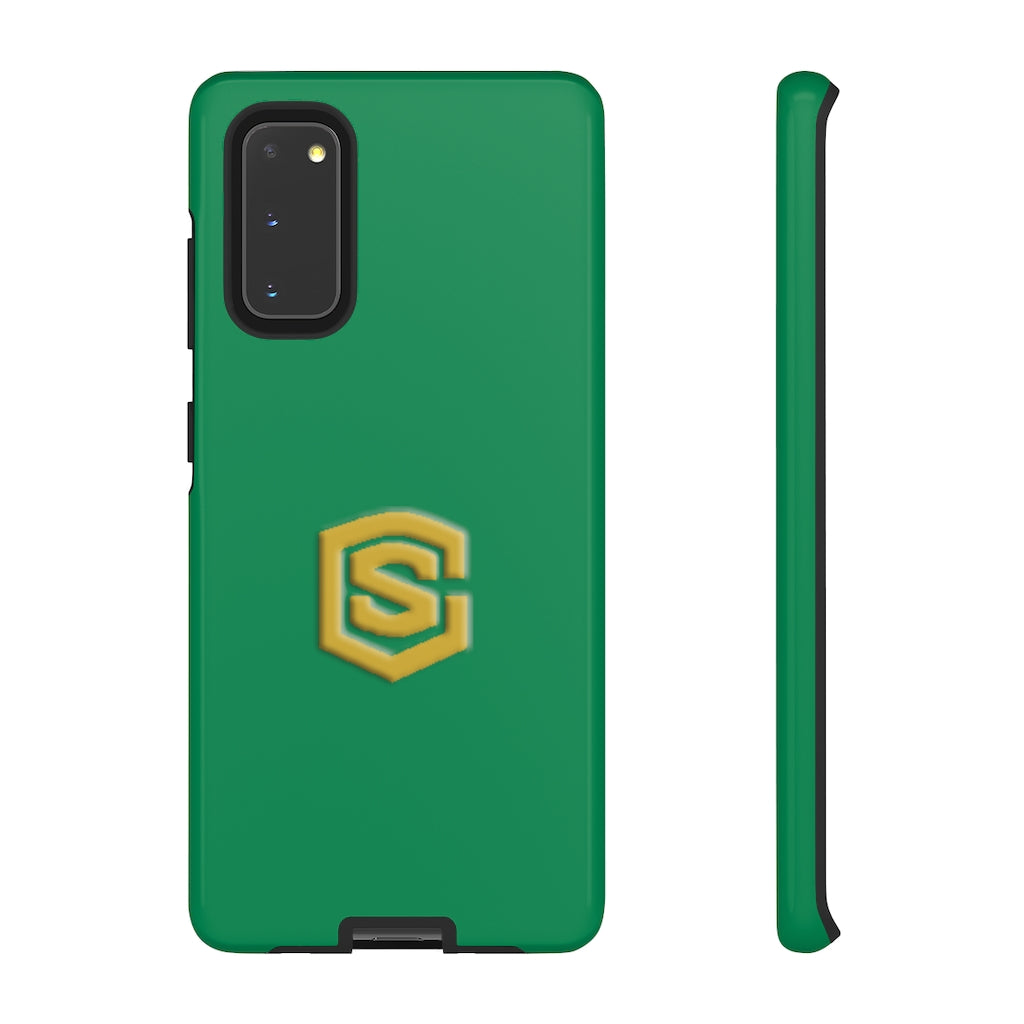 Green Tough Cases Gold Logo