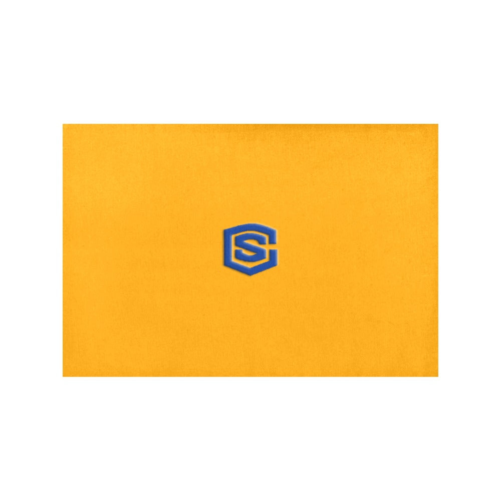 Orange Placemats 12" x 18" With Blue Logo Placemats 12" x 18" (Set of 2)
