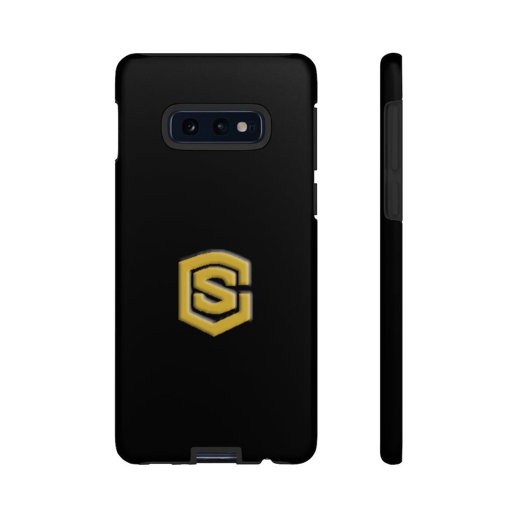 Black Tough Cases Gold Logo