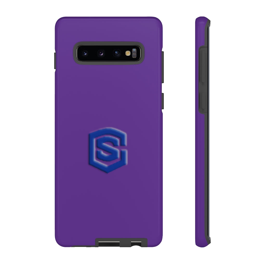 Purple Tough Cases Blue Logo