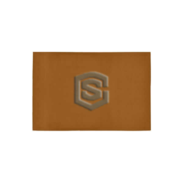 Brown Door Mat with Brown Logo Doormat 24" x 16" (Sponge Material)