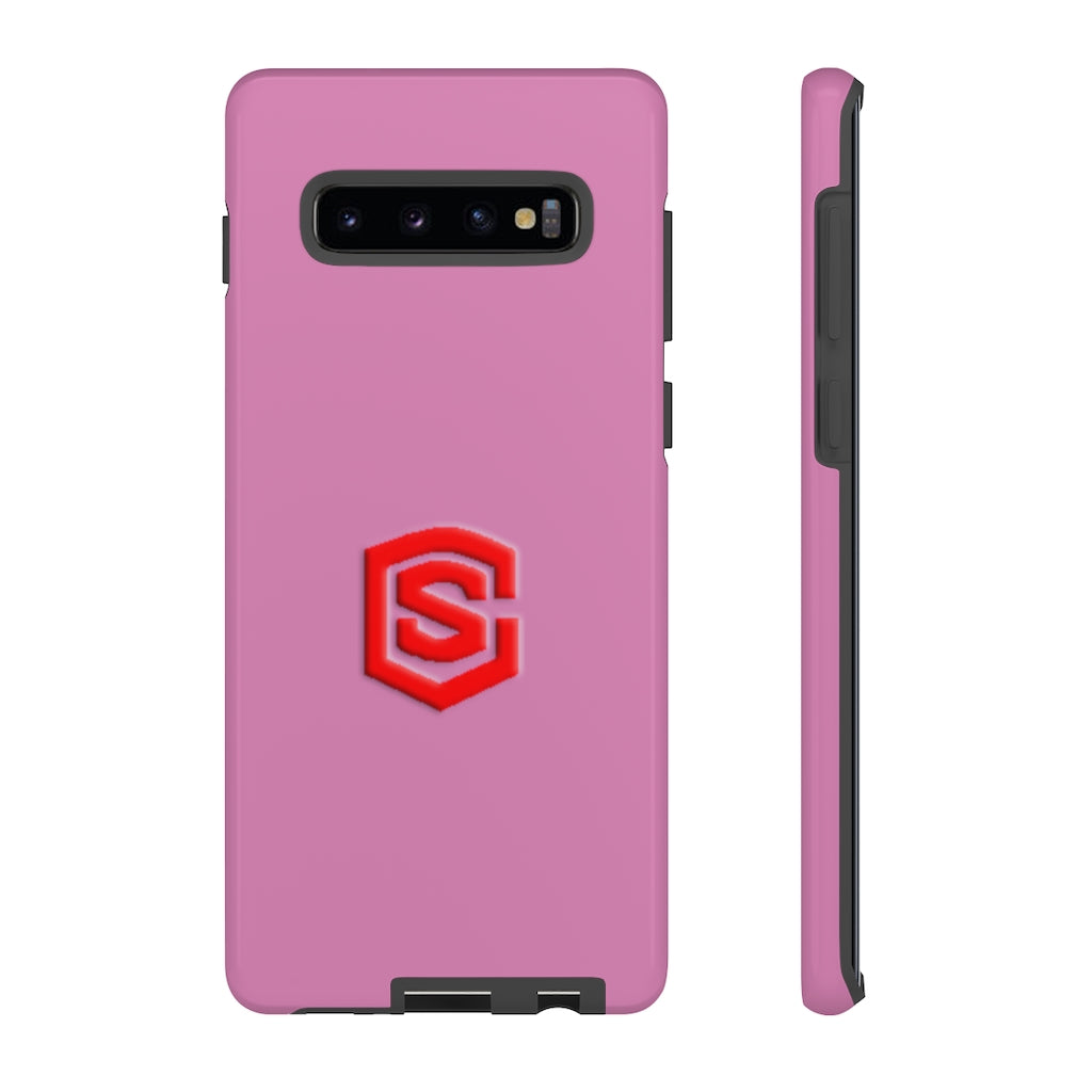 Pink Tough Cases Red Logo