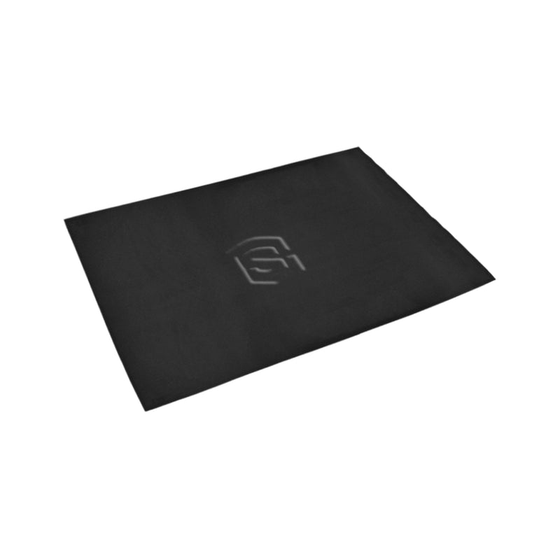 Black Doormat 24" x 16" (Sponge Material) with Black Logo Doormat 24" x 16" (Sponge Material)