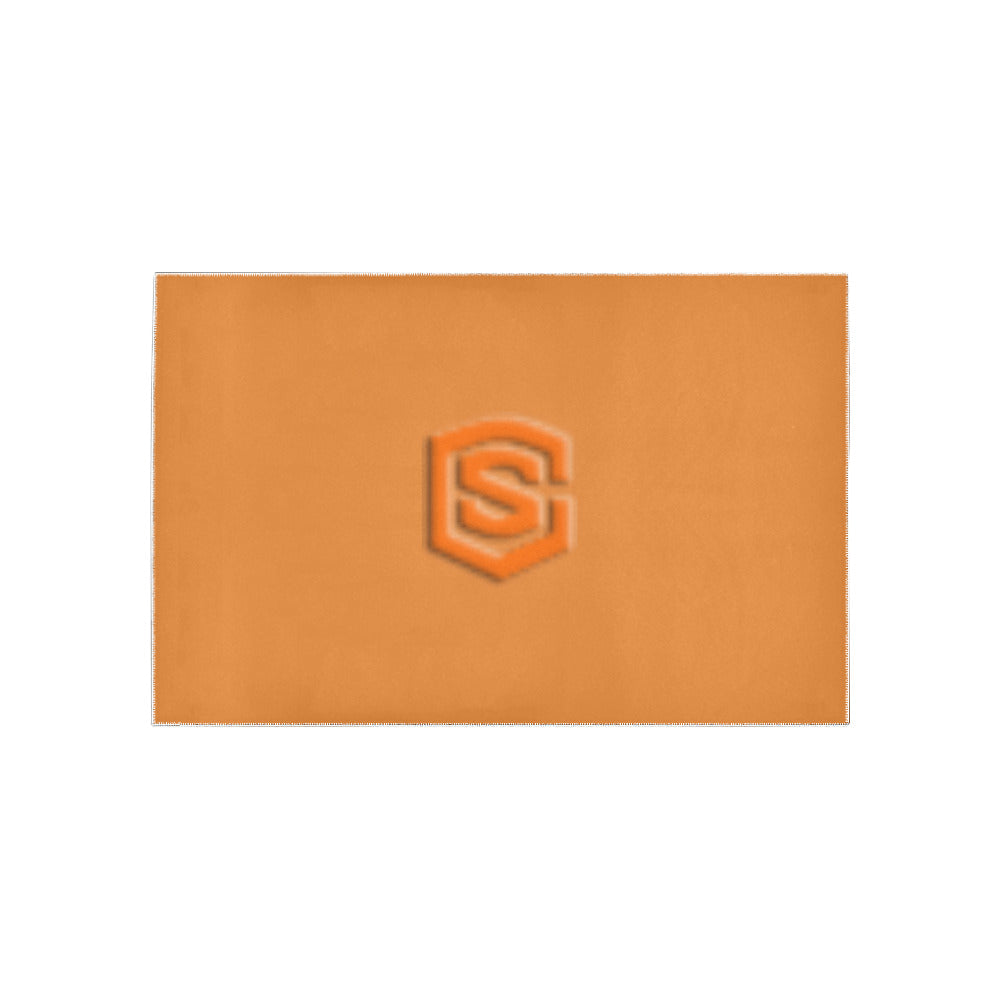 Orange Area Rug Orange Logo Area Rug 5' x 3.2'