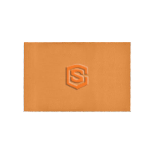 Orange Area Rug Orange Logo Area Rug 5' x 3.2'