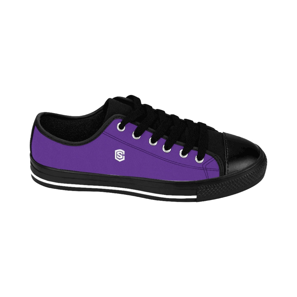 purple Men's Sneakers - white logo