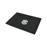 Black Doormat 24" x 16" (Sponge Material) with White Logo Doormat 24" x 16" (Sponge Material)