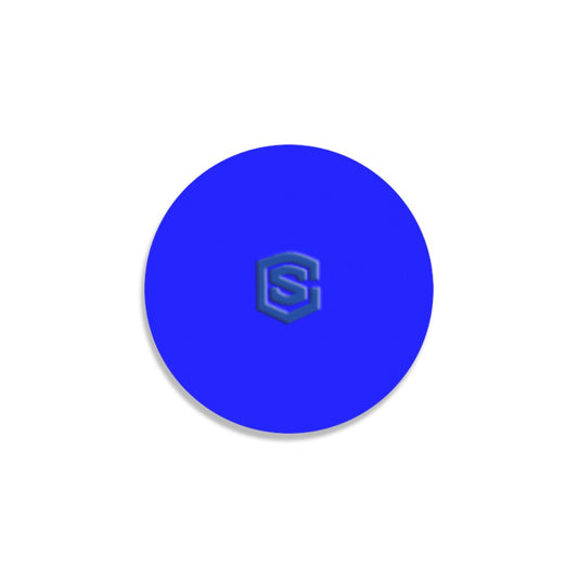 Blue Round Coaster with Blue Logo Round Coaster