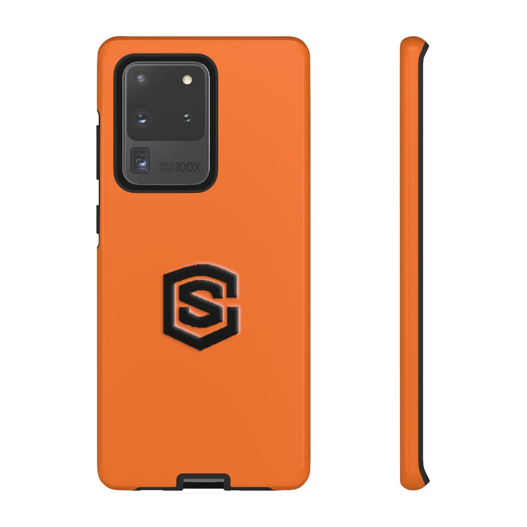 Orange Tough Cases Black Logo