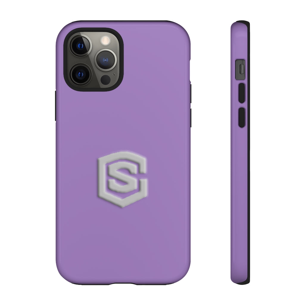 Purple Tough Cases Silver Logo