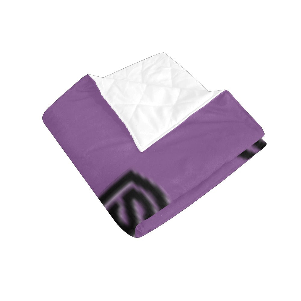 BLUE CUSTOM QUILT BLACK LOGO Custom Quilt  70" x 80"